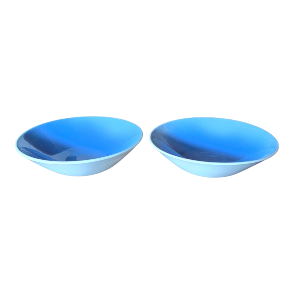 Homer Laughlin Blue Bowls Set Of 2 Replacement Bowls.